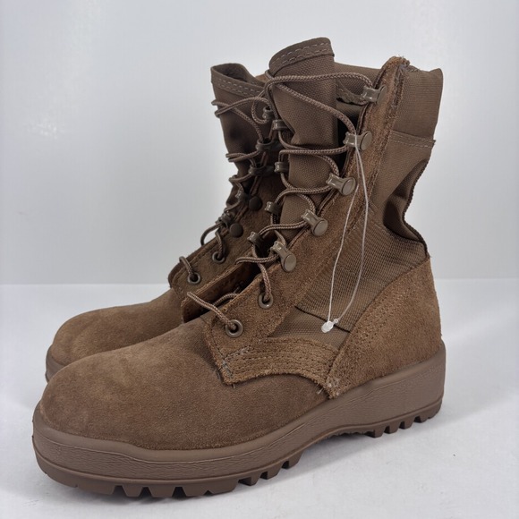 McRae Hot Weather Desert Tan Combat Boots Women's Size 2.5W Vibram Sole Tactical - Picture 1 of 16